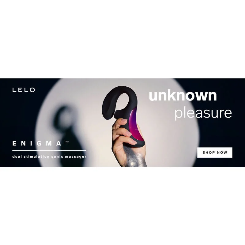 LELO - ENIGMA DOBLE ESTIMULACIÓN SUCCION MASAJEADOR MORADO - Imagem 9