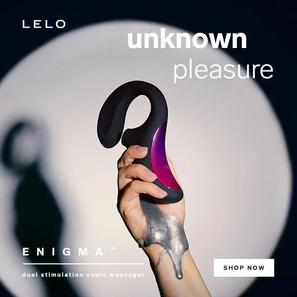 LELO - ENIGMA DOBLE ESTIMULACIÓN SUCCION MASAJEADOR MORADO - Imagem 10