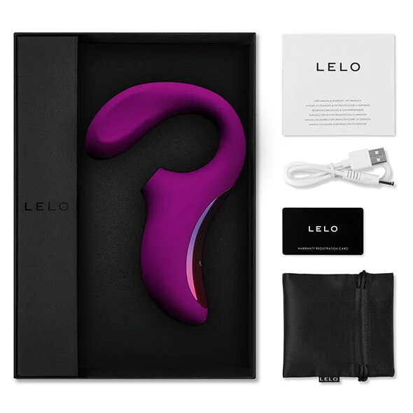 LELO - ENIGMA DOBLE ESTIMULACIÓN SUCCION MASAJEADOR MORADO - Imagem 3