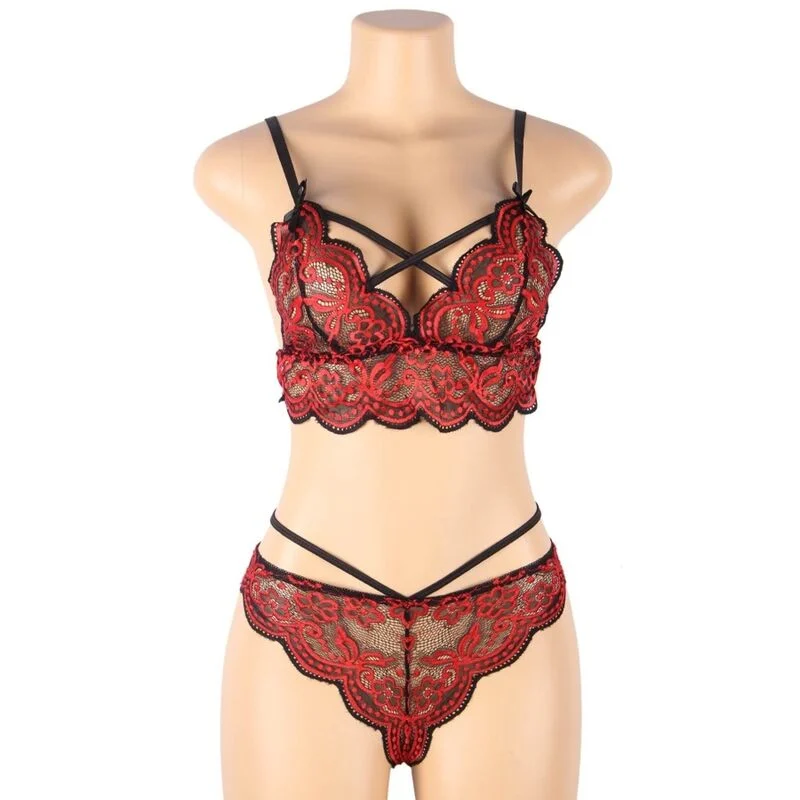 SUBBLIME - SET DOS PIEZAS TOP Y PANTIES ENCAJE S/M - Imagem 10