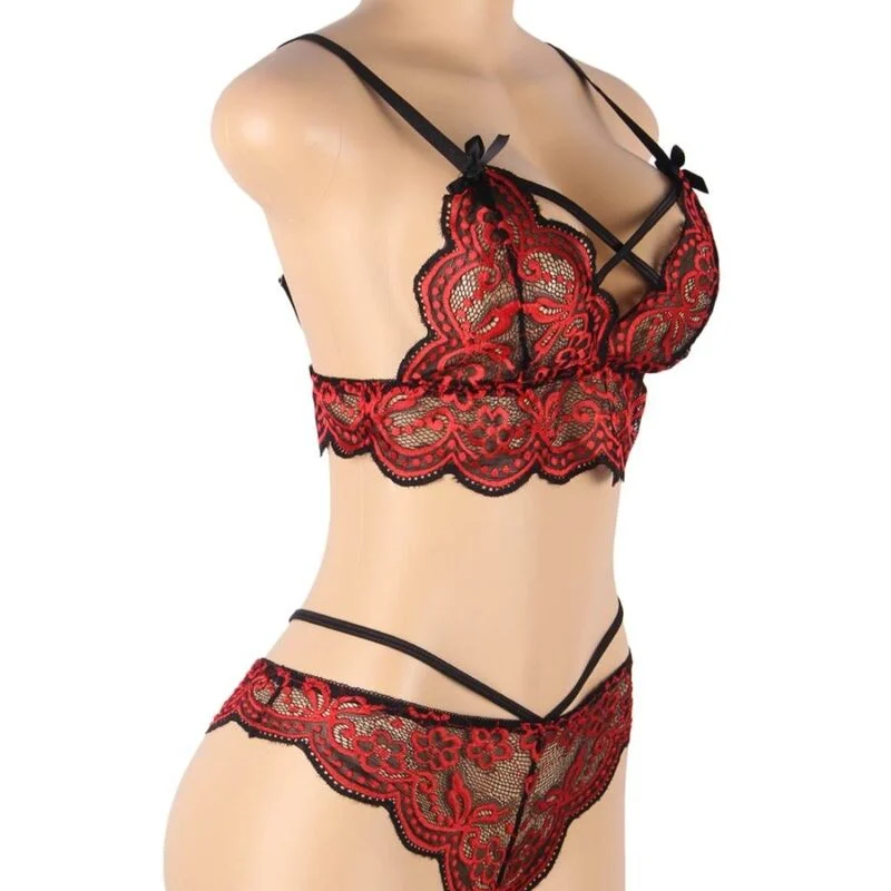 SUBBLIME - SET DOS PIEZAS TOP Y PANTIES ENCAJE S/M - Imagem 9