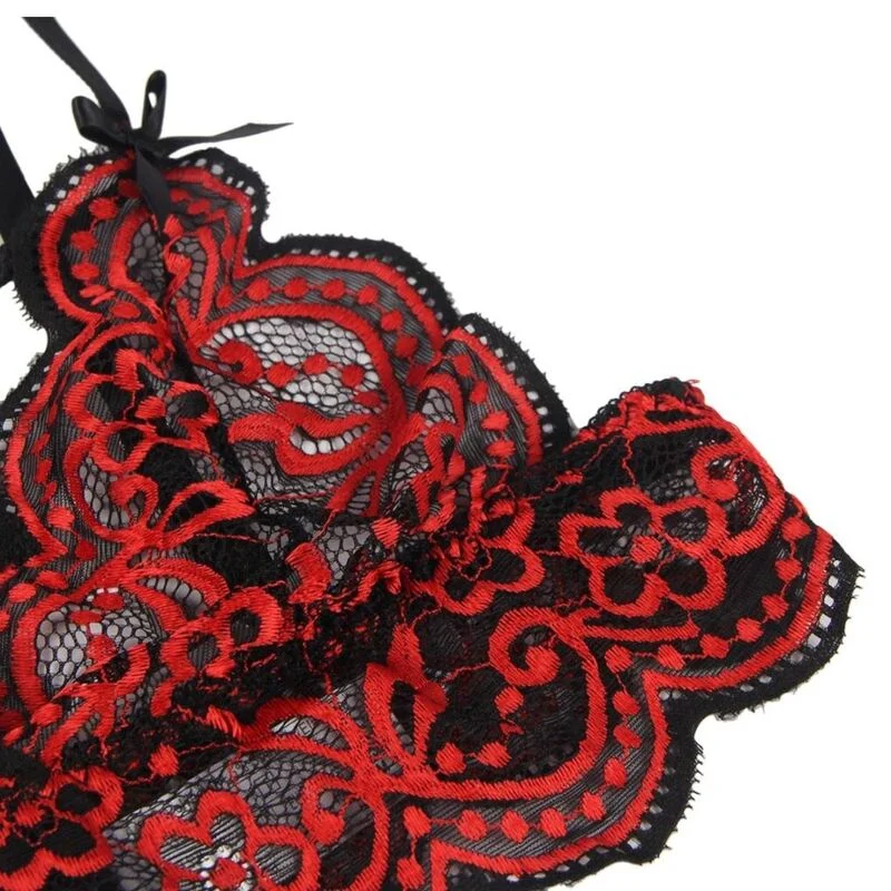 SUBBLIME - SET DOS PIEZAS TOP Y PANTIES ENCAJE S/M - Imagem 8