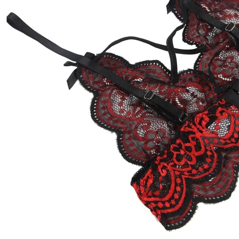 SUBBLIME - SET DOS PIEZAS TOP Y PANTIES ENCAJE S/M - Imagem 4