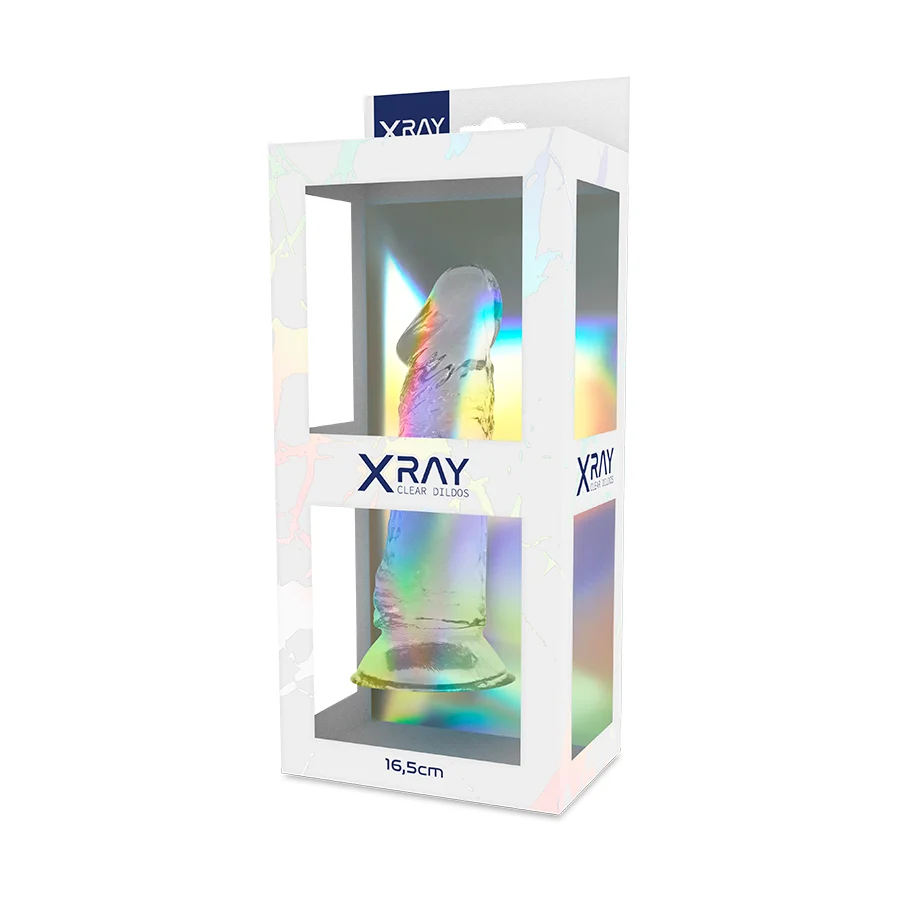 XRAY CLEAR DILDO TRANSPARENTE 16.5CM X 4CM - Imagem 3