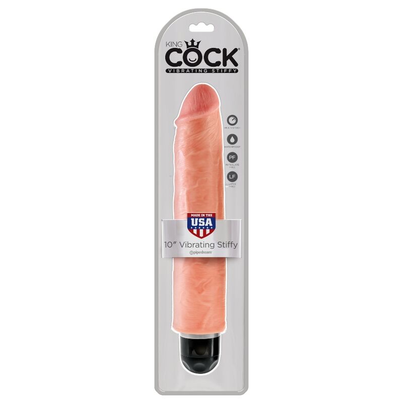 KING COCK - VIBRADOR REALÍSTICO STIFFY 25.4 CM NATURAL - Imagem 3