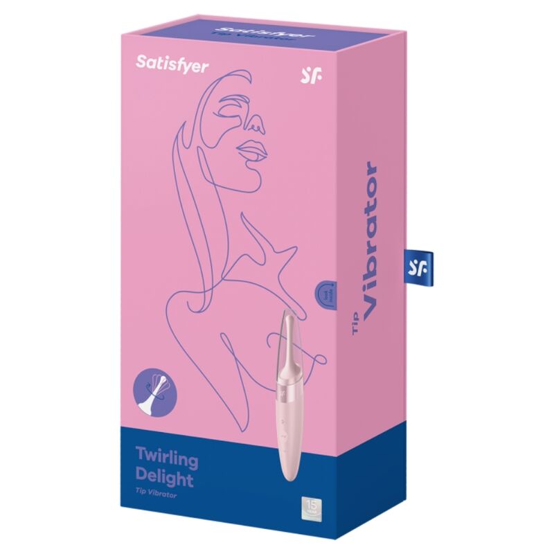 SATISFYER - ESTIMULADOR DE CLITÓRIS TWIRLING DELIGHT ROSA - Imagem 3