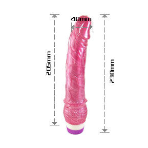 BAILE - VIBRADOR VERMELHO REALISTA 23 CM - Imagem 4
