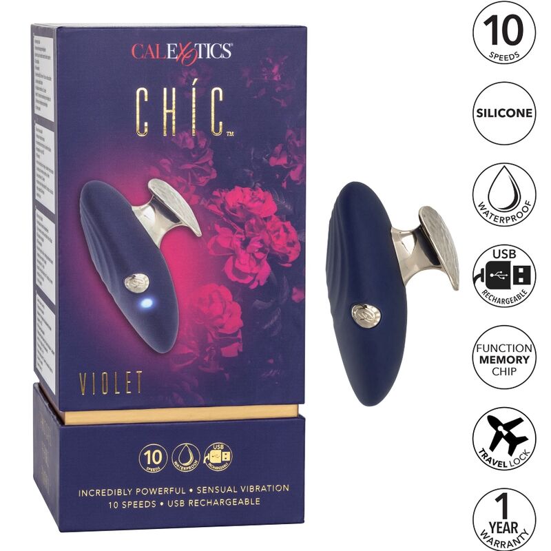 CALEXOTICS - ESTIMULADOR CHIC VIOLET 10 VELOCIDADES - Imagem 2