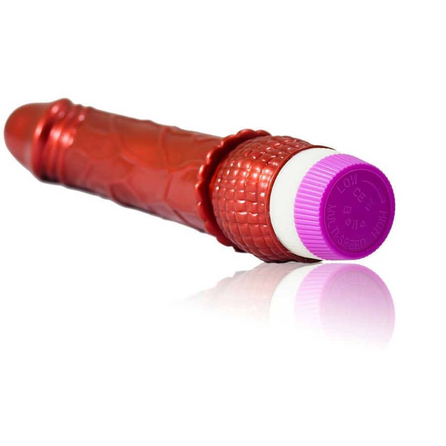 BAILE - VIBRADOR VERMELHO REALISTA 23 CM - Imagem 2