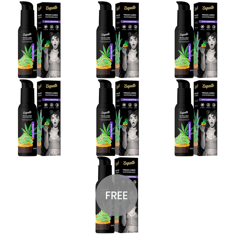 COQUETTE CHIC DESIRE - PREMIUM EXPERIENCE LUBRIFICANTE VEGANO ESPAO SATIVA 100ML 6 + 1 GRTIS