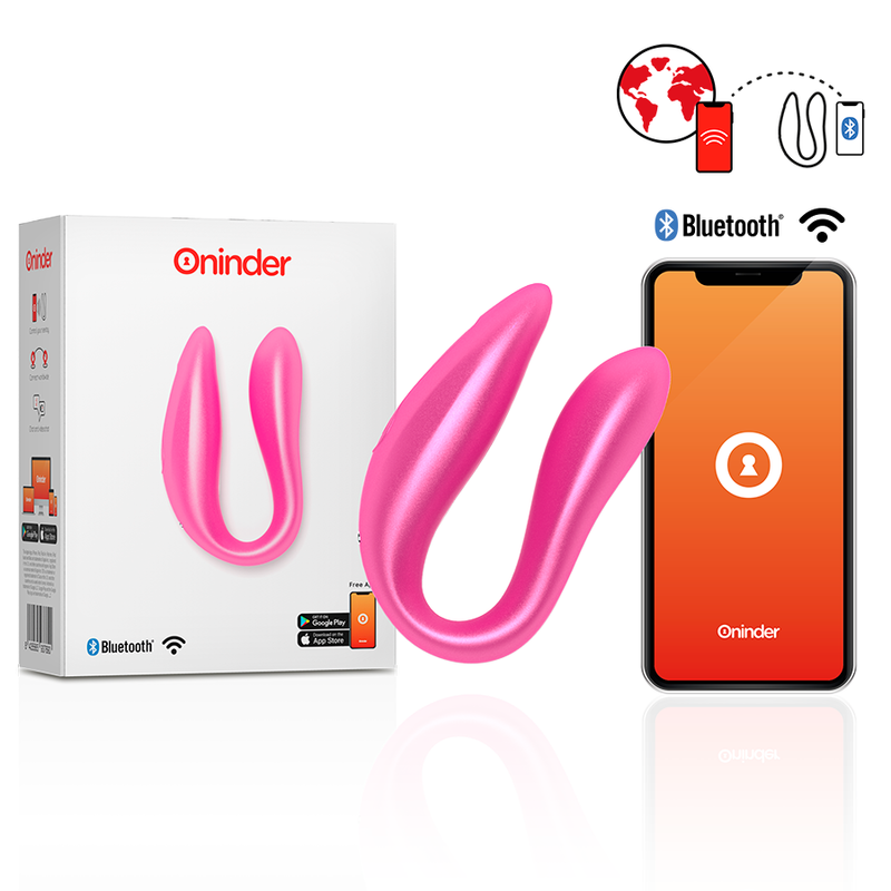 ONINDER - LISBOA G-SPOT  CLITORAL STIMULATOR ROSA - APLICAÇÃO GRATUITA