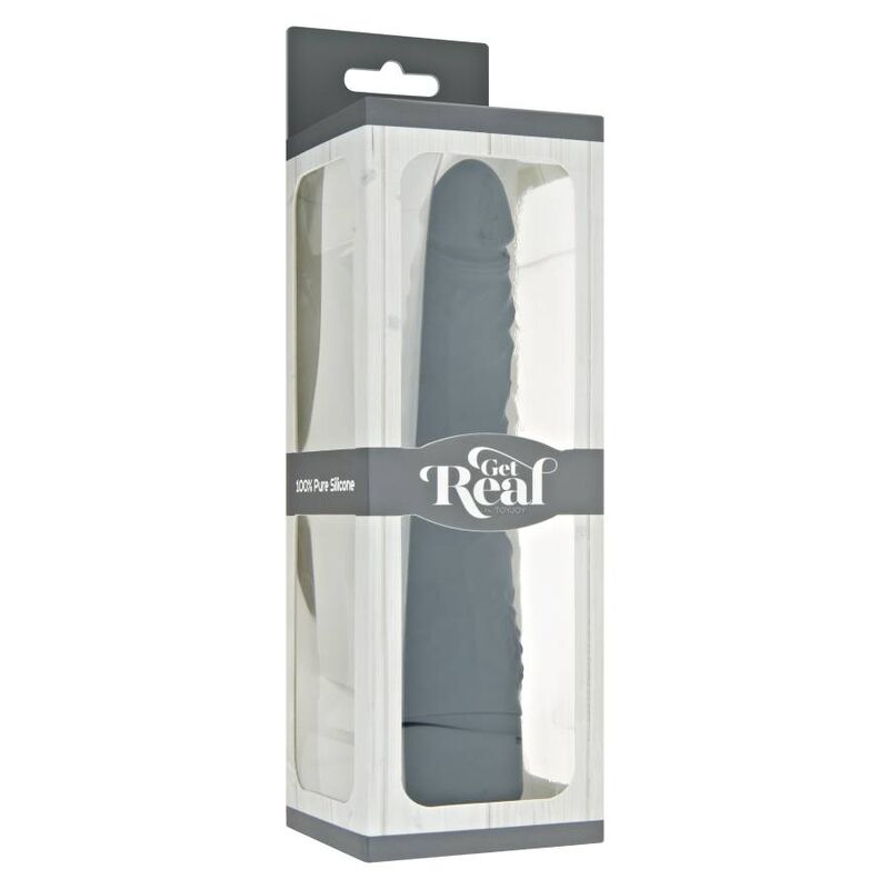 GET REAL - VIBRADOR SLIM CLSSICO PRETO - Imagem 3