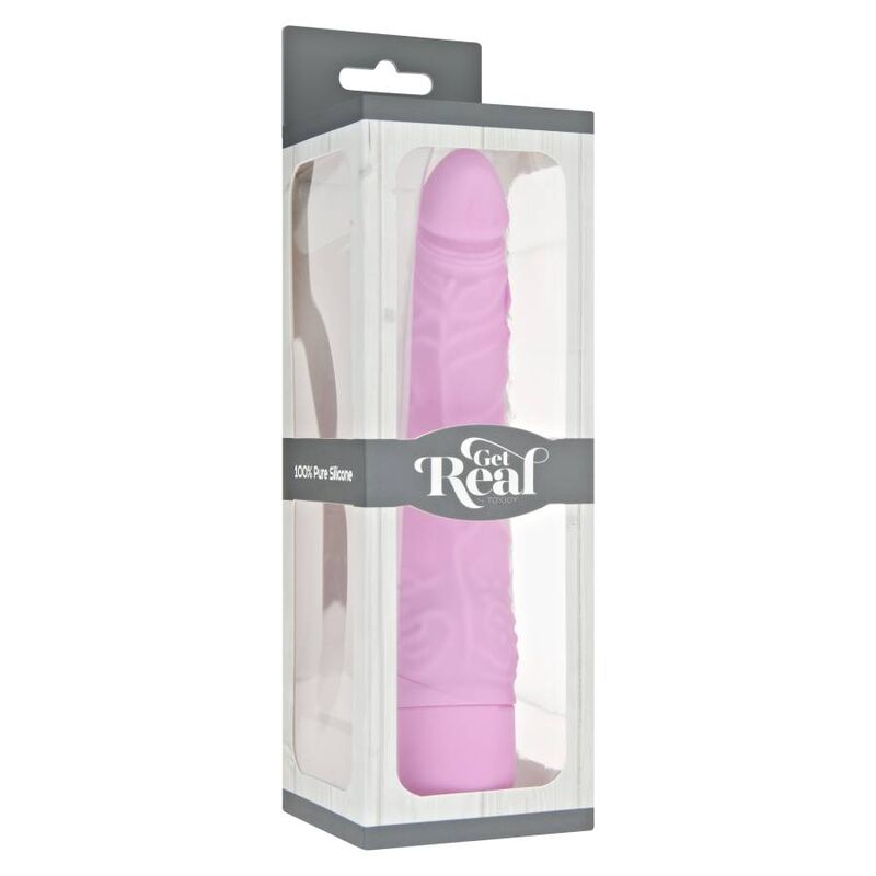 GET REAL - VIBRADOR SLIM CLSSICO ROSA - Imagem 3