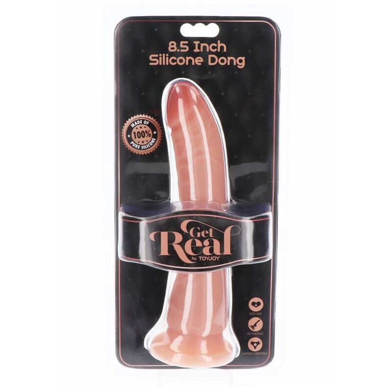 GET REAL - SILICONE DONG 21 CM PELE - Imagem 3