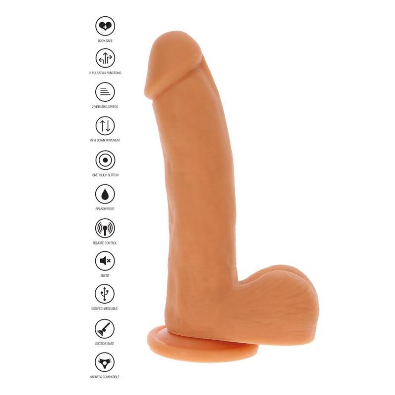 GET REAL - PELE DE DILDO DE CONFIANA DE PULSO MAGNÉTICO - Imagem 4