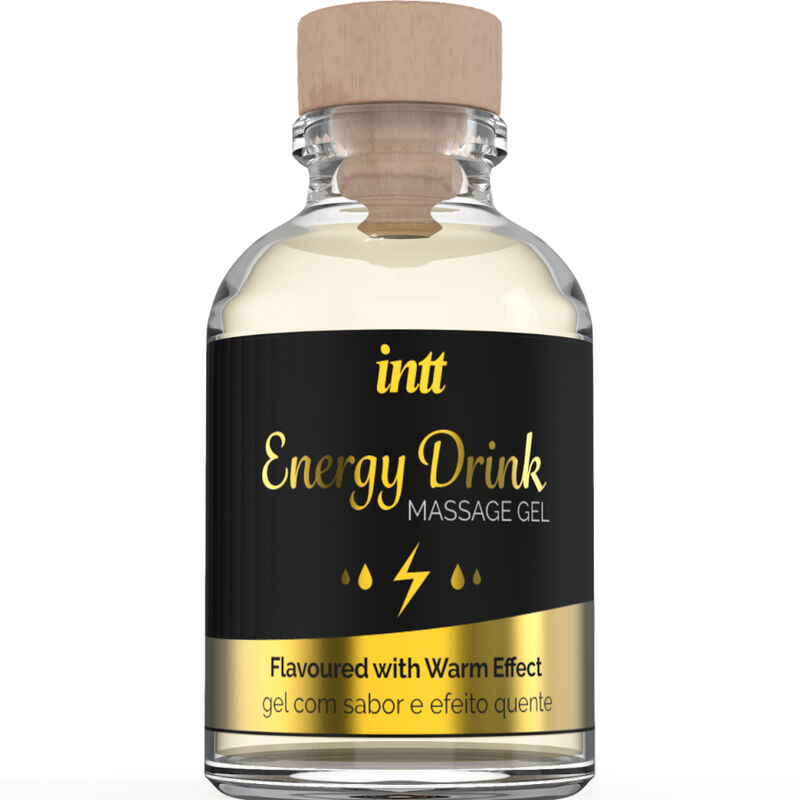 INTT MASSAGE ORAL SEX - GEL DE MASSAGEM COM ENERGIA AROMATIZADA BEBIDA E EFEITO AQUECENTE