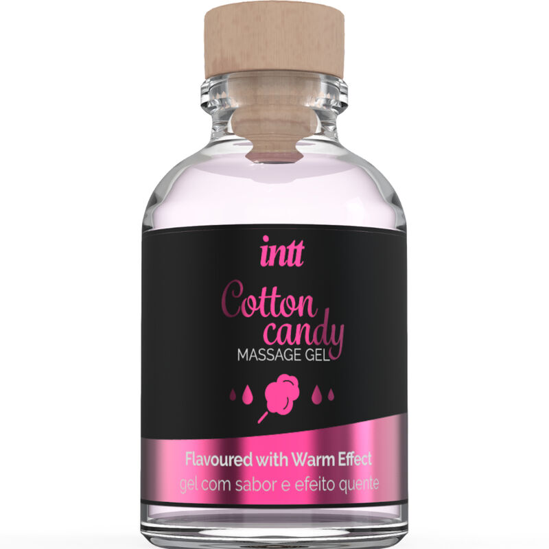 INTT MASSAGE ORAL SEX - GEL DE MASSAGEM COM SABOR ALGODÃO DOCE E EFEITO AQUECENTE