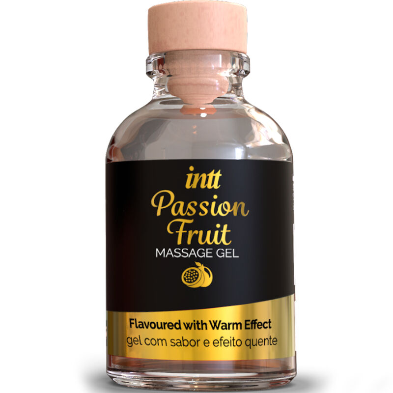 INTT MASSAGE ORAL SEX - GEL DE MASSAGEM COM SABOR DE MARACUJÁ COM EFEITO CALOR
