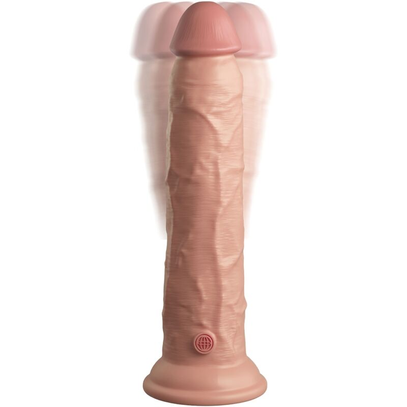 KING COCK - ELITE VIBRADOR DILDO REALÍSTICO E CONTROLE REMOTO DE SILICONE 23 CM - Imagem 5