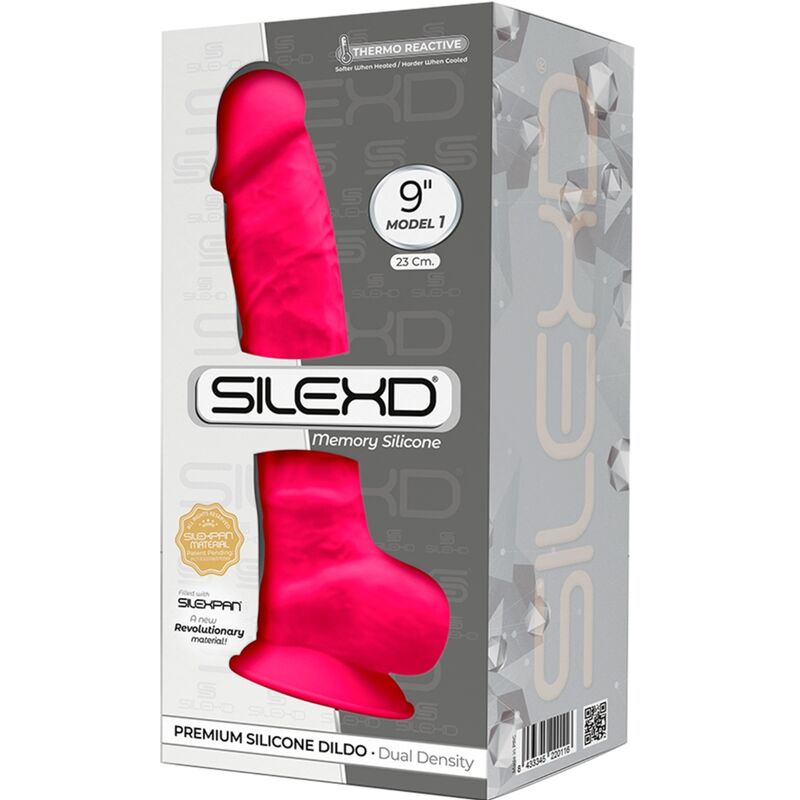 SILEXD - MODELO 1 PÊNIS REALÍSTICO PREMIUM SILEXPAN SILICONE FÚCSIA 23 CM - Imagem 3