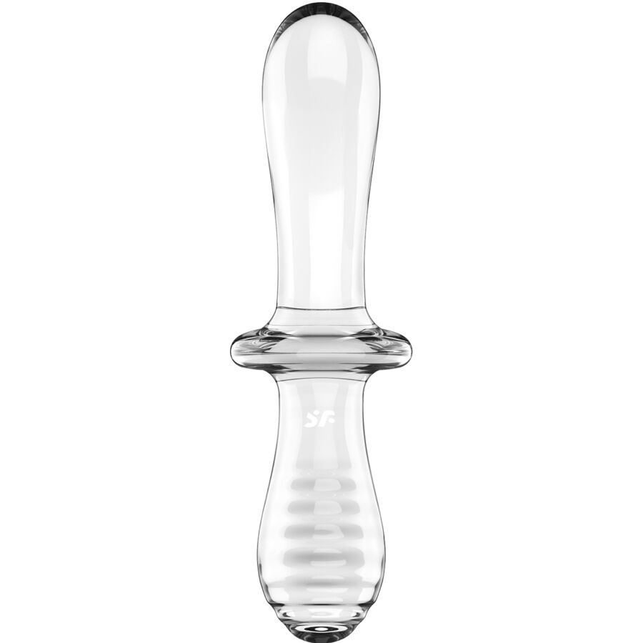 SATISFYER - DOUBLE CRYSTAL DILDO TRANSPARENTE - Imagem 3