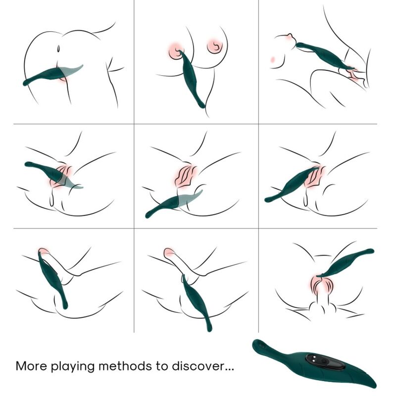 ARMONY - ESTIMULADOR E VIBRADOR FOLHA VERDE - Imagem 2