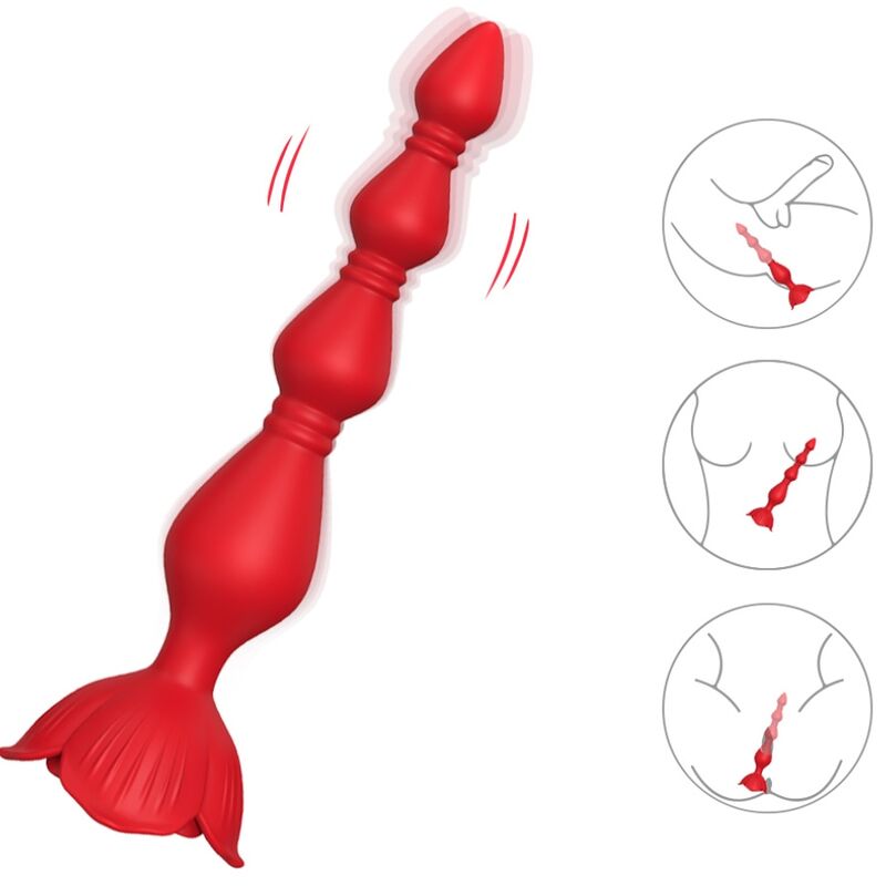 ARMONY - PAGODE VIBRADOR ROSA E PLUG ANAL VERMELHO - Imagem 2