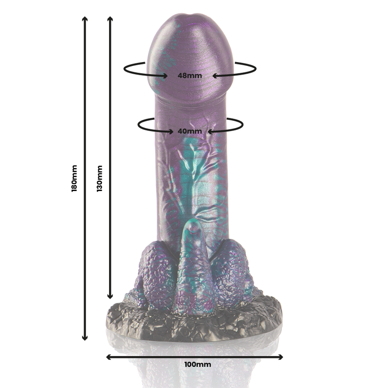 EPIC - BASILISK DILDO DUPLO ESCAMOSO PRAZER TAMANHO PEQUENO - Imagem 2