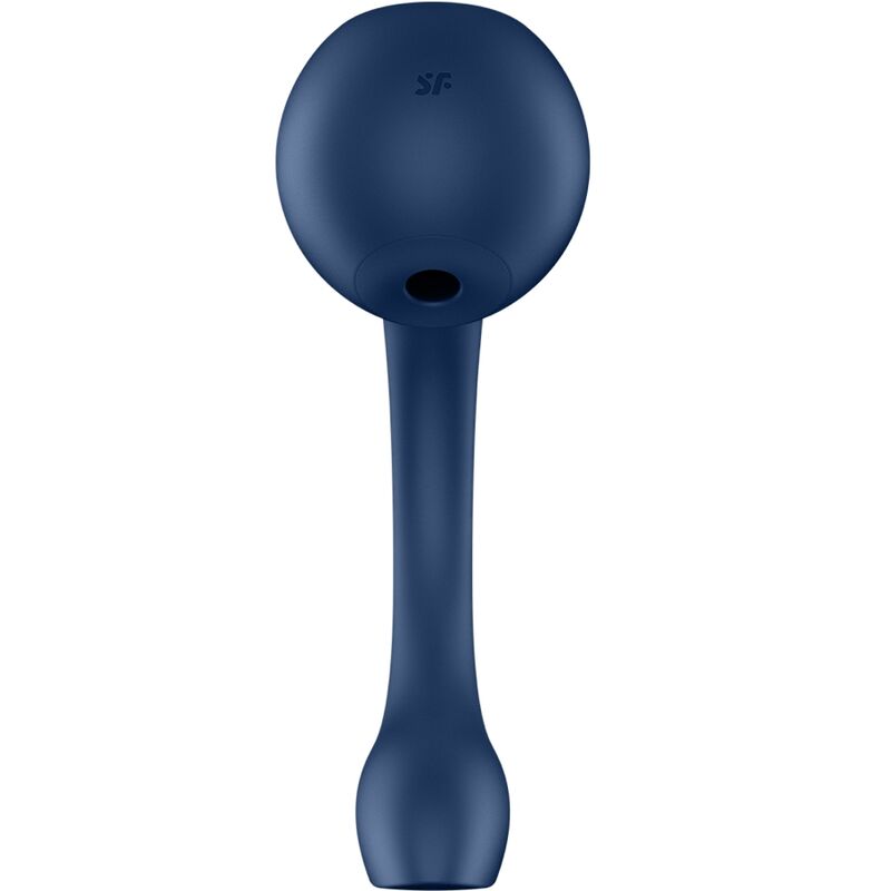 SATISFYER - PRO+ WAVE 4 ESTIMULADOR DE PONTO G E AIR PULSE APLICATIVO GRATUITO AZUL ESCURO - Imagem 3