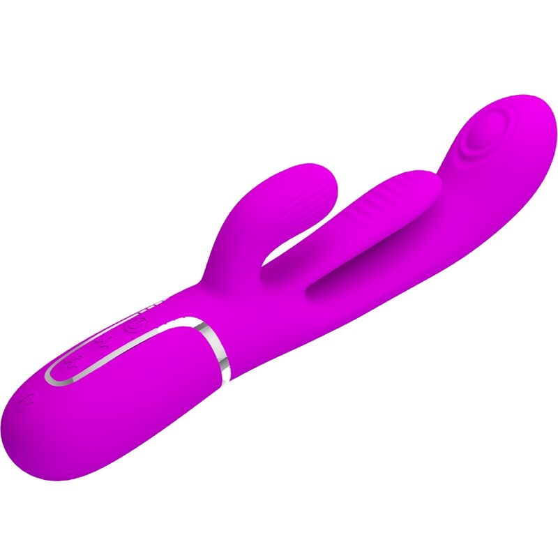PRETTY LOVE - SHANIA TRIPLE RABBIT VIBRADOR MULTIFUNCIONAL ROSA - Imagem 3
