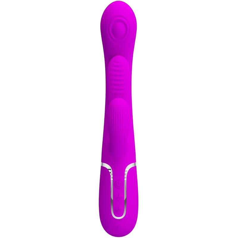 PRETTY LOVE - SHANIA TRIPLE RABBIT VIBRADOR MULTIFUNCIONAL ROSA - Imagem 2