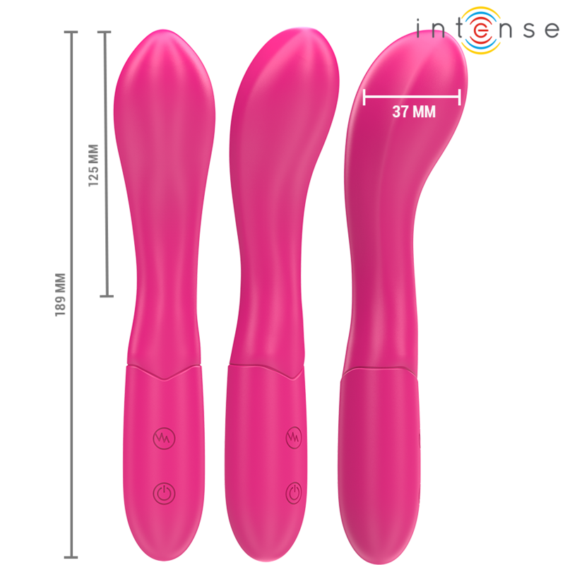 INTENSE - LISETTE VIBRADOR 19 CM FLEXÍVEL 10 VIBRAÇÕES ROSA - Imagem 2