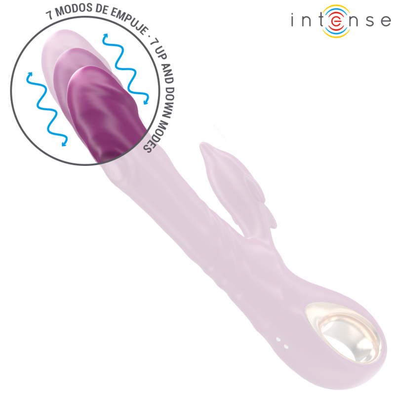INTENSE - HALLE VIBRADOR MULTIFUNCIONAL COM LÍNGUA ESTIMULANTE DE GOLFINHOS ROXO - Imagem 3