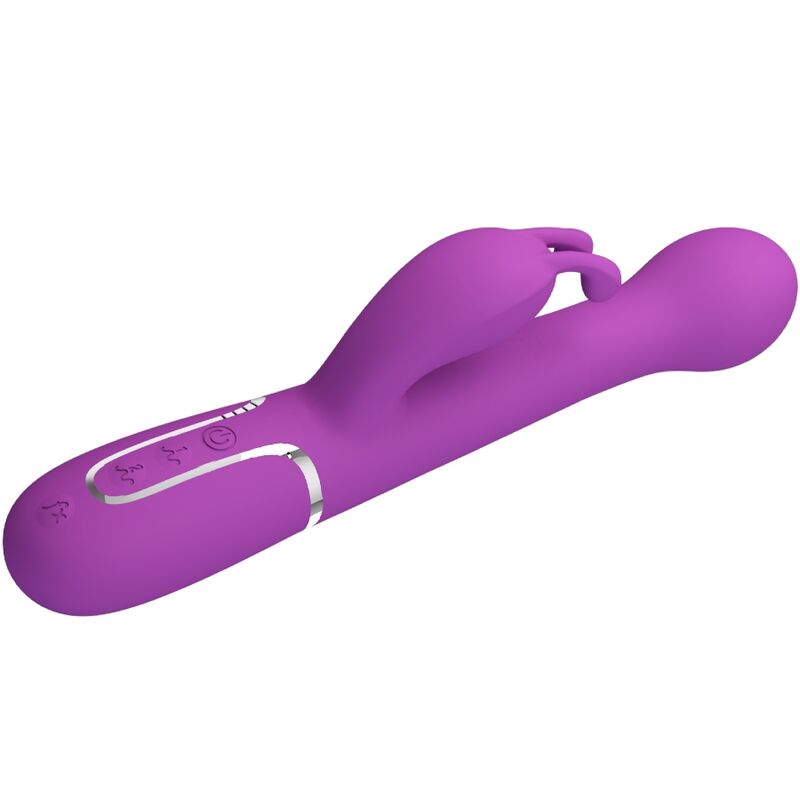 PRETTY LOVE - DEJON 3 EM 1 MULTIFUNCIONAL RABBIT VIBRADOR ROXO - Imagem 3