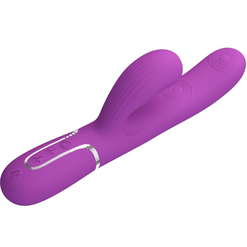 PRETTY LOVE - PERLITA 3 EM 1 MULTIFUNCIONAL COELHO VIBRADOR ROXO - Imagem 3
