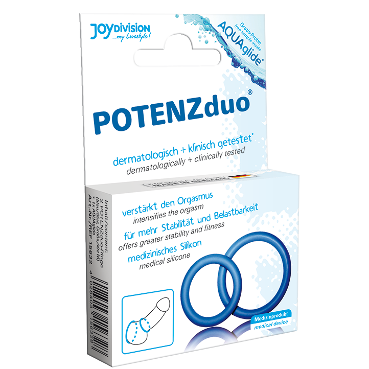 JOYDIVISION POTENZDUO - ANILLOS PARA PENE AZUL - XL - Imagem 2