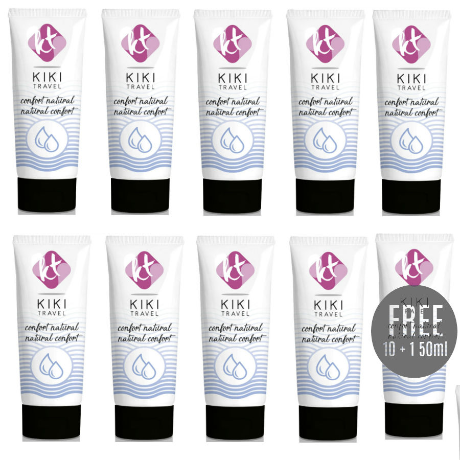 KIKÍ TRAVEL - CONFORT LUBRIFICANTE NATURAL 50 ML 10 + 1 GRÁTIS