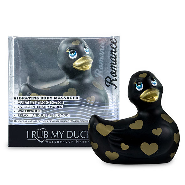 BIG TEASE TOYS - I RUB MY DUCKIE 2.0 ROMANCE (PRETO E OURO) - Imagem 3