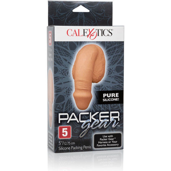 CALEXOTICS - EMBALAGEM DE SILICONE PÊNIS 12.75 CM CARAMELO - Imagem 3