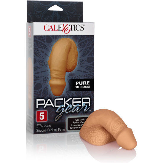 CALEXOTICS - EMBALAGEM DE SILICONE PÊNIS 12.75 CM CARAMELO - Imagem 5