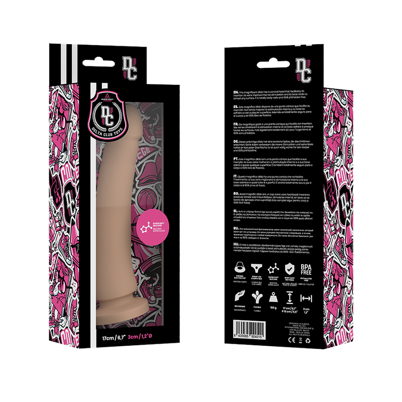 DELTA CLUB - BRINQUEDOS DILDO MÉDICO NATURAL SILICONE 17 CM -O- 3 CM - Imagem 4